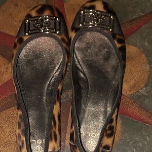 Fur flat shoes